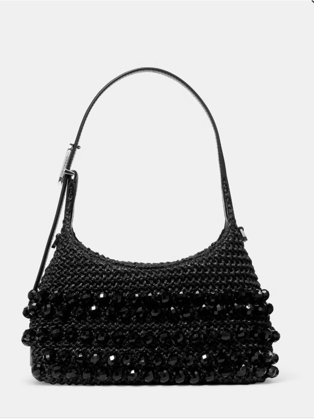 Kate Spade 454 Straw Mini Crossbody Bag Black